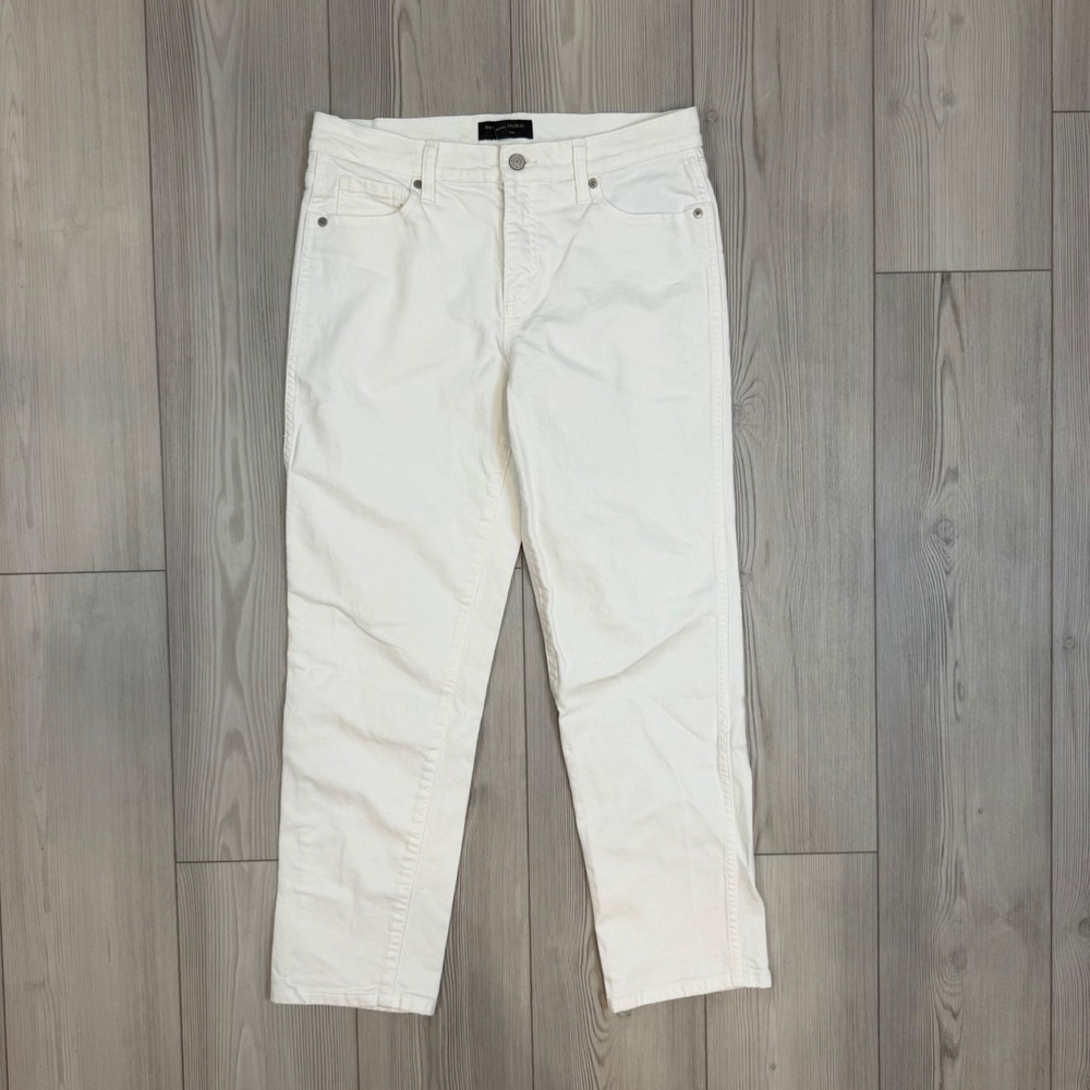 Banana Republic Slouch Jean Pure White Denim Pants 28/6 400997 FA22